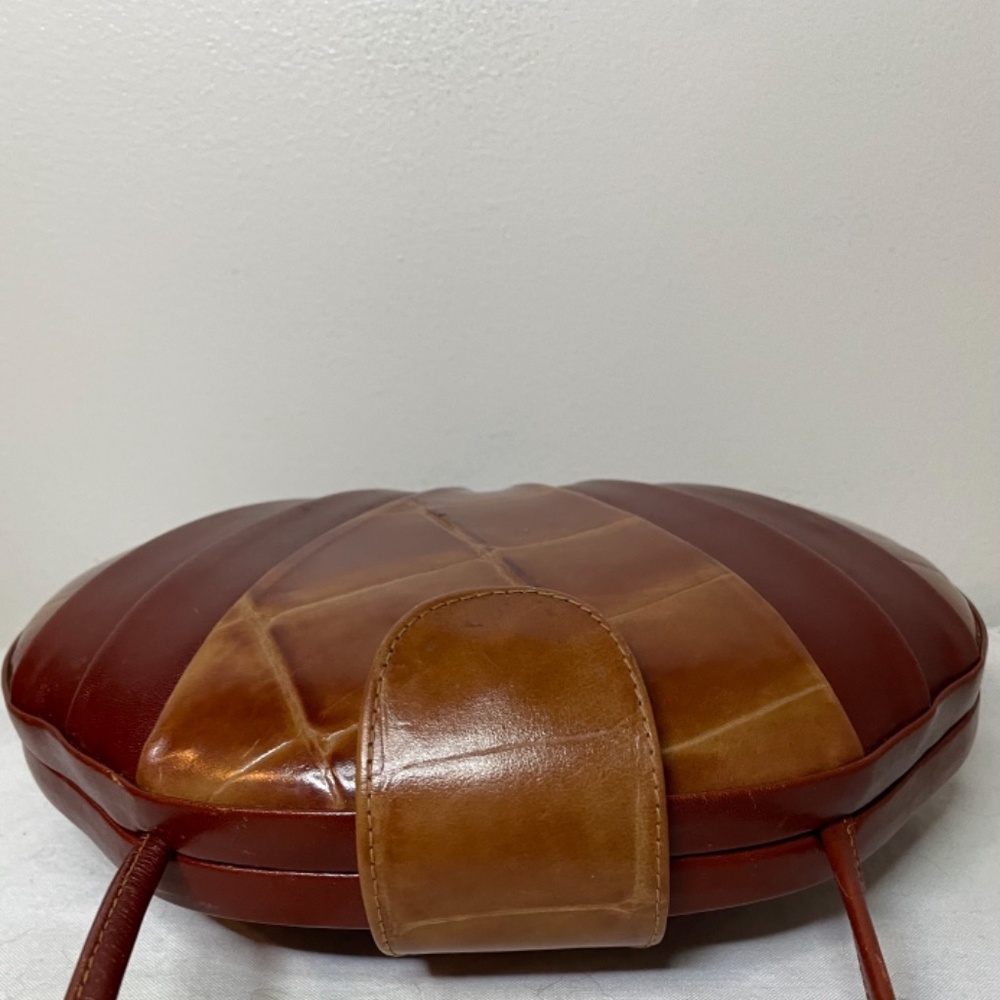 ❌ SOLD! Vintage tan leather box bag with strap! - Picture 11 of 13